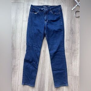 Old Navy Dark Blue Women's high rise straight Jeans